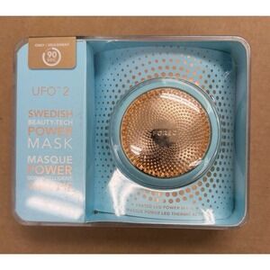 Foreo UFO 2 Mint Heated LED Power Mask Blue Gold